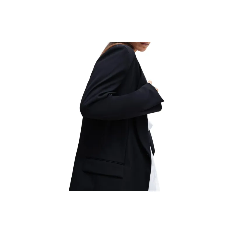 HUGO BOSS x Naomi Campbell Business Suits Coats Women's Dark Blue-4