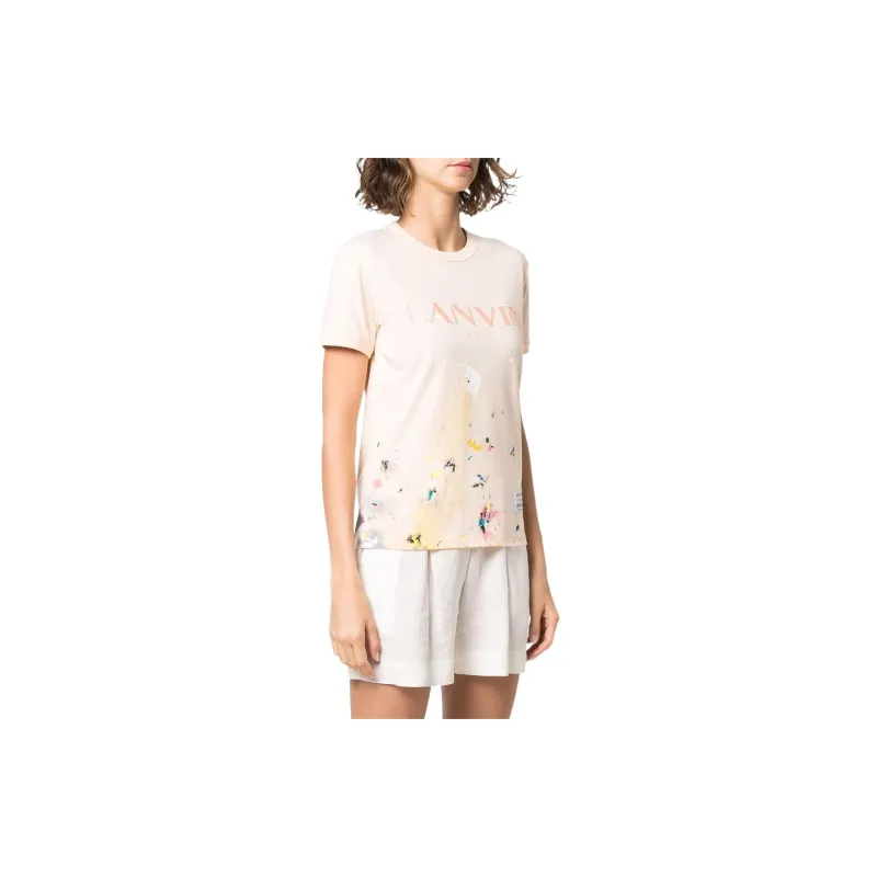 Lanvin Gallery Dept. X Lanvin Women's Short Sleeve Embroidered T Shirt 'Multicolor'-2