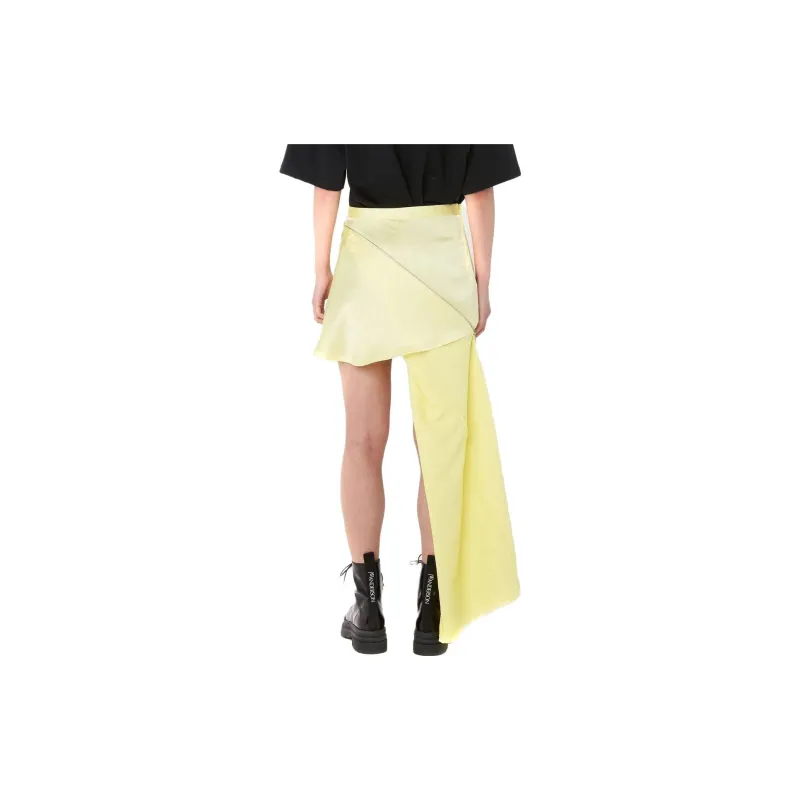 JW Anderson Asymmetric Zip Detail Mini Skirt-2