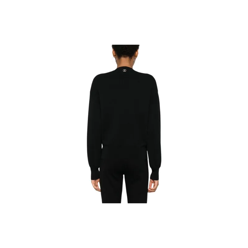 LIU·JO Strap Detailed V Neck Jumper-2
