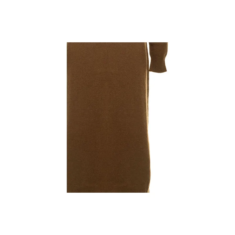 MaxMara Long Sleeved Dresses Women's Brown-4
