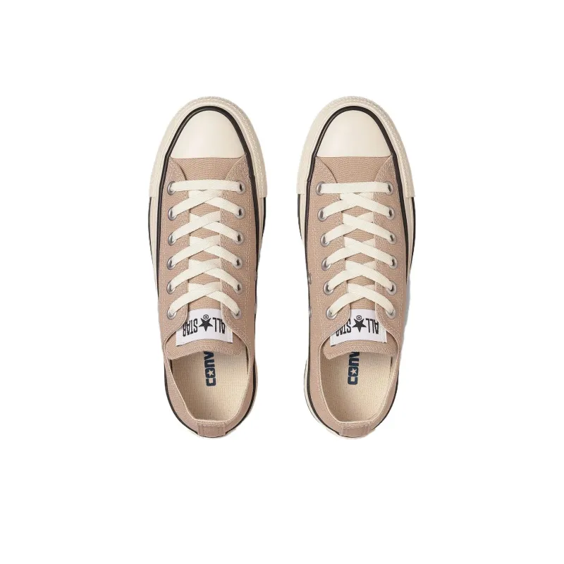 Converse All Star Anti Slip Wear Resistant Low Top Canvas Shoes Unisex Beige-4