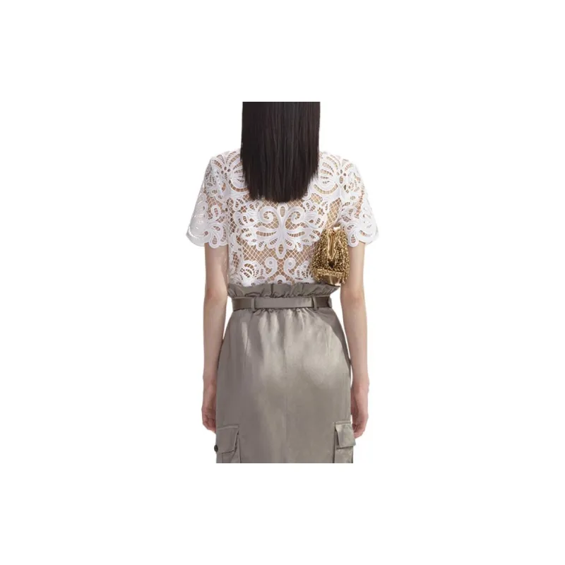 Self portrait Guipure lace Shirt-2