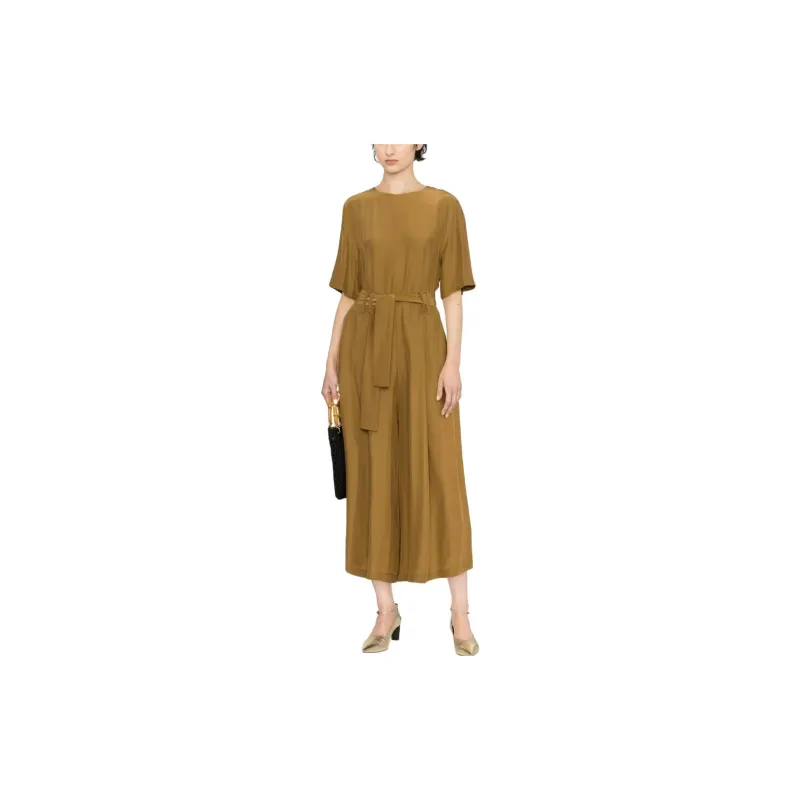 Fabiana Filippi Belted Cropped Jumpsuit-1