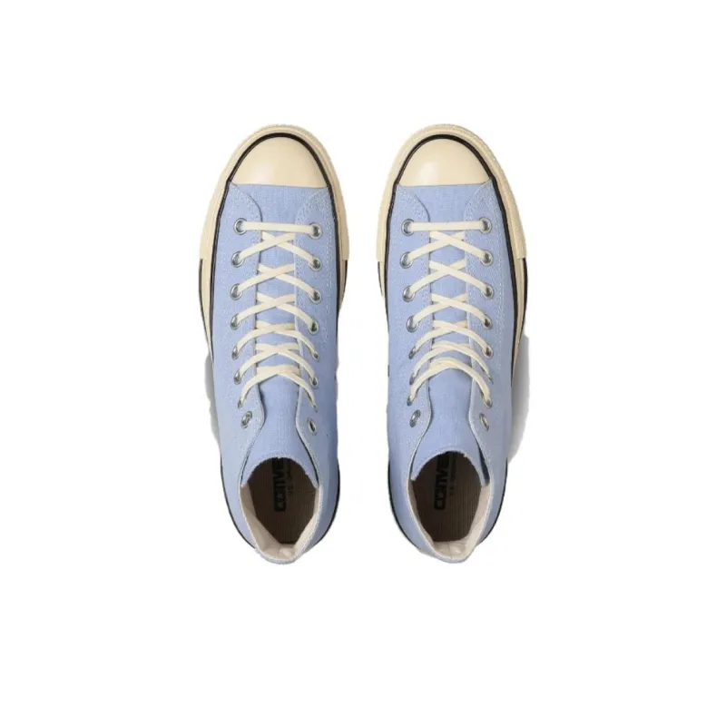 Converse All Star Anti Slip Wear Resistant High Top Canvas Shoes Women's Blue-3