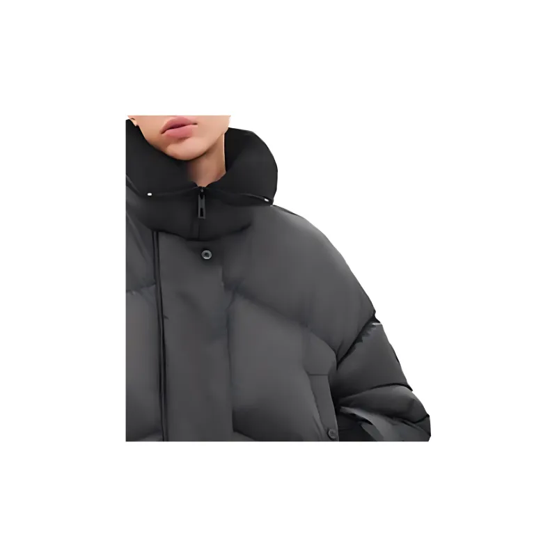 HERMES Cropped Coats Women's Black-4