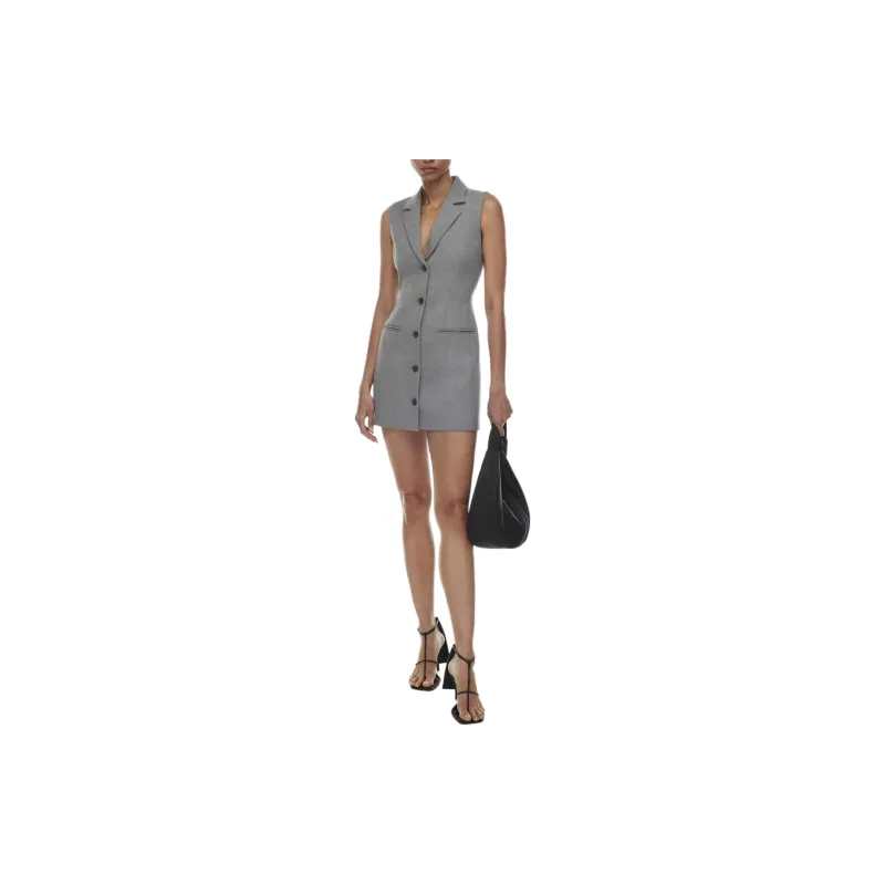 ARITZIA Babaton Mastermind Dress Sleeveless Dress Women's Heather Medium Grey/Heather Medium Gray-2