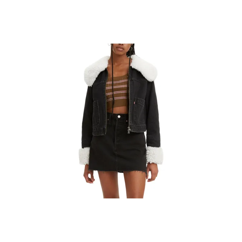 Levis Denim Jackets Women's Dark Color-2