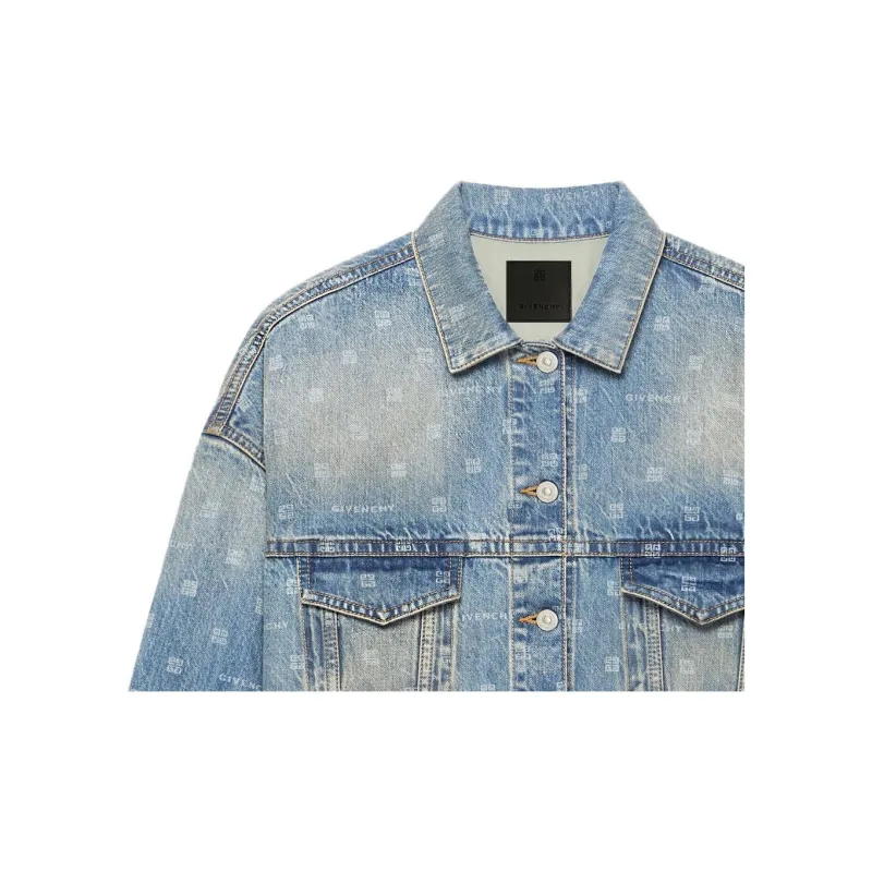 Givenchy Logo-print Denim Jacket-5