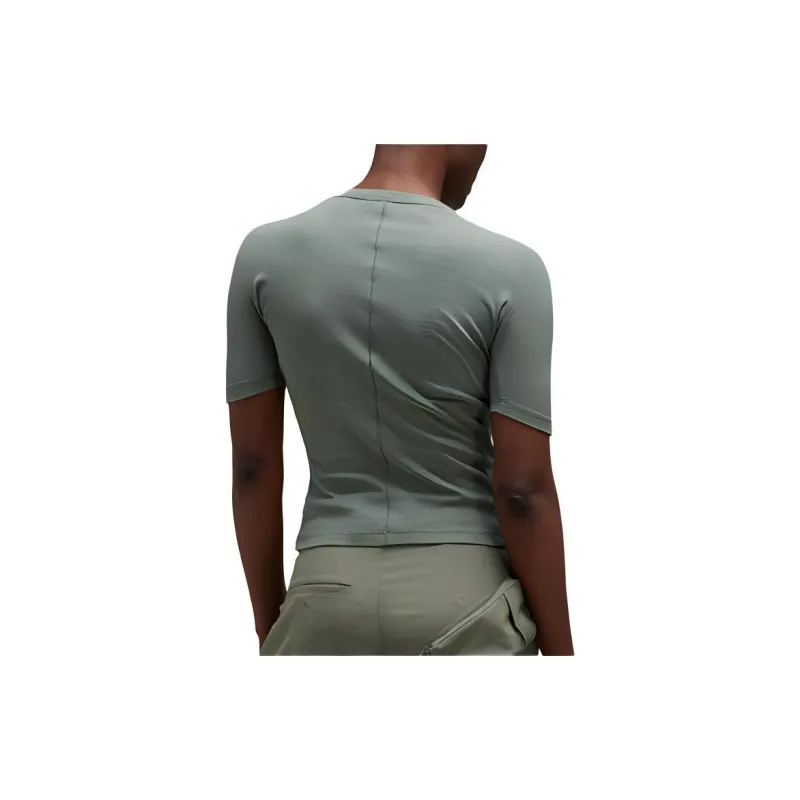 Adidas T Shirt Women's Gray Stone Green-2