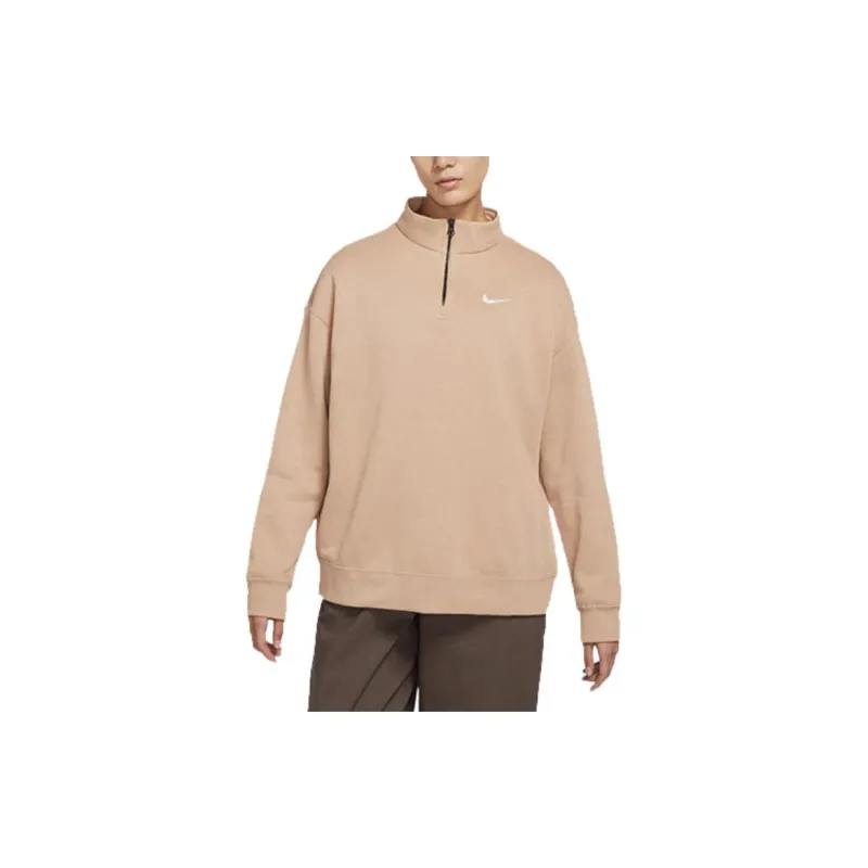Nike American Vintage Sweatshirt Winter Women's Hemp Yellow-4