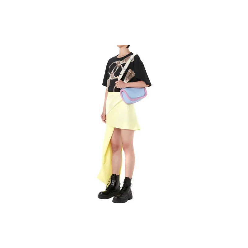 JW Anderson Asymmetric Zip Detail Mini Skirt-1
