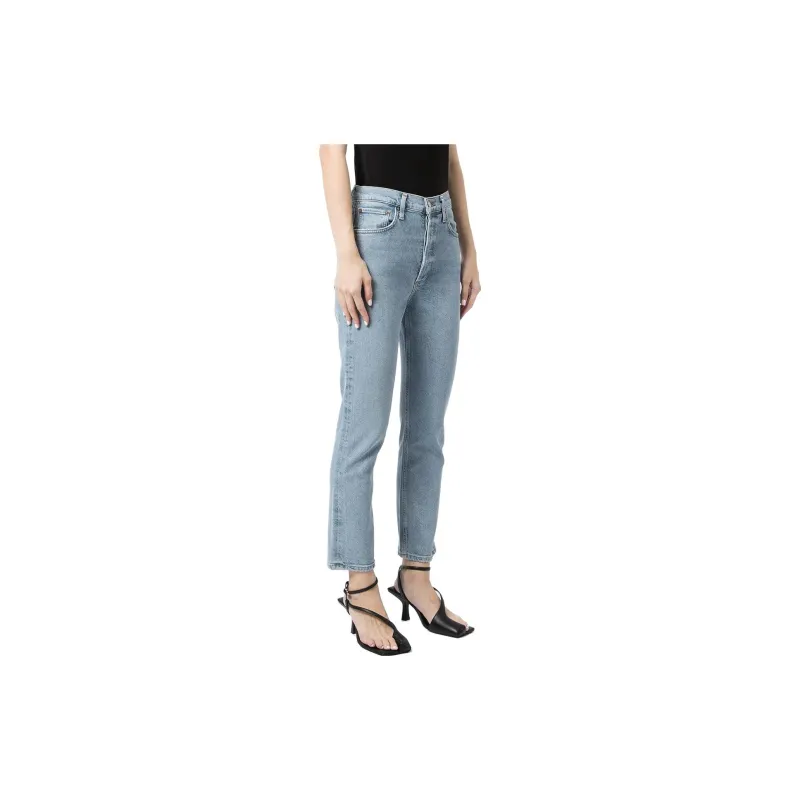 AGOLDE Riley Crop Jean 'Shiver'-3