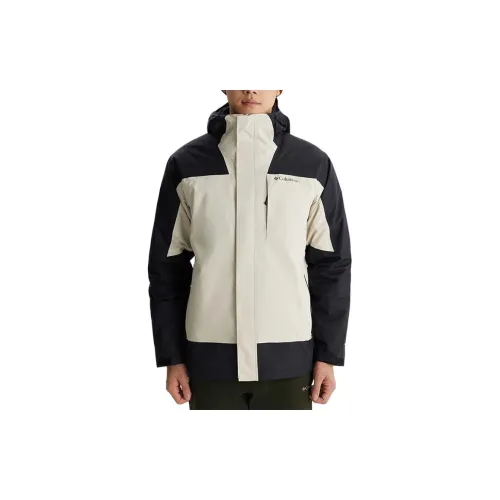 Columbia Windbreaker Jackets Men Off White