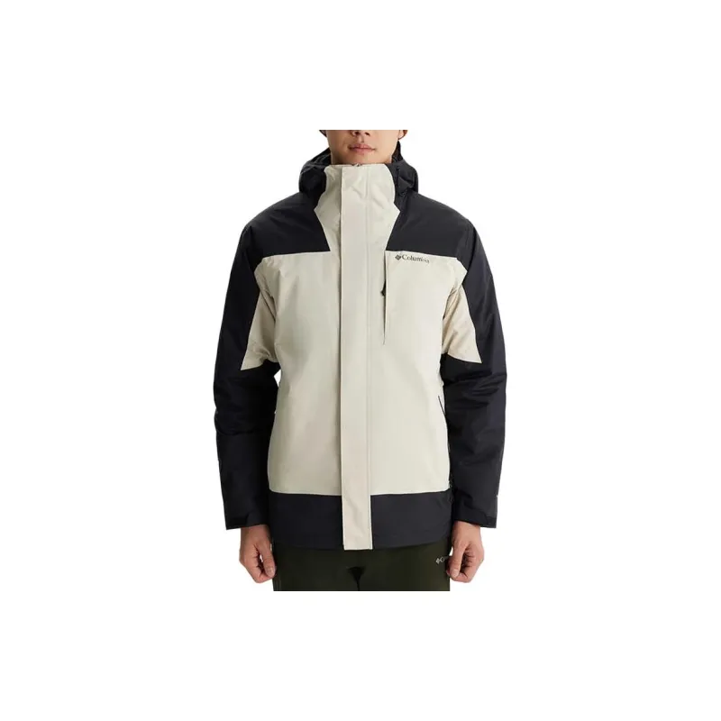 Columbia 24 Fall Winter Waterproof, Windproof, Breathable, Thermal, Cold Resistant Windbreaker Jacket Men's Ecru-2