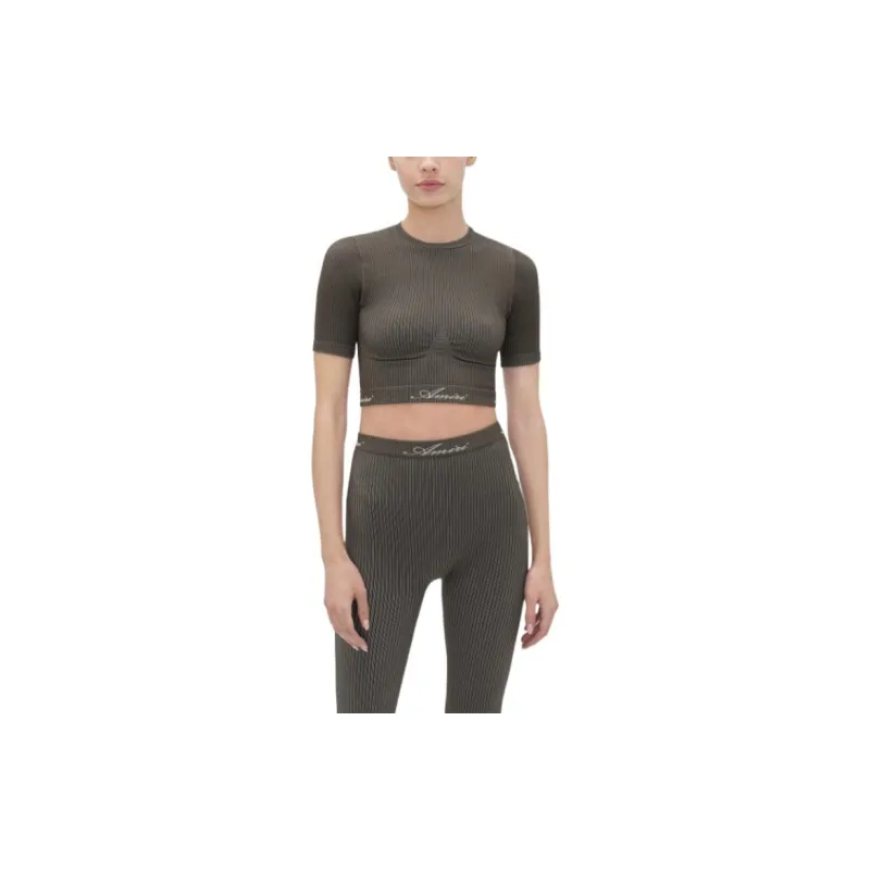AMIRI Regular T Shirt Women's Brown-1