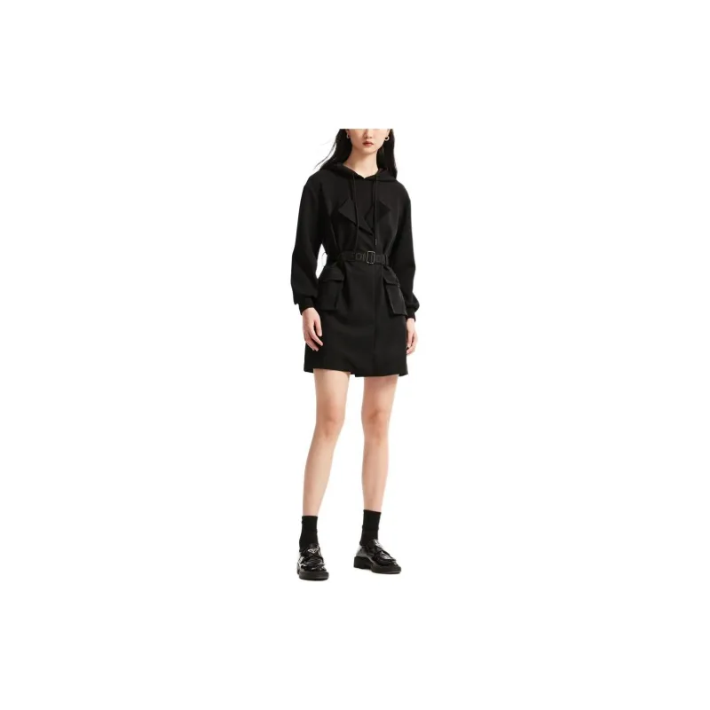 VERO MODA Long-Sleeved Dresses Women's Black-2
