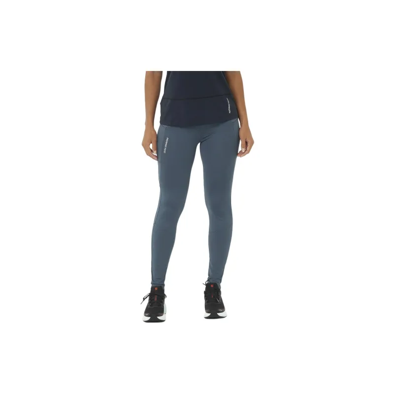SALOMON CROSS RUN Athletic Trousers Women's Marine Blue-2