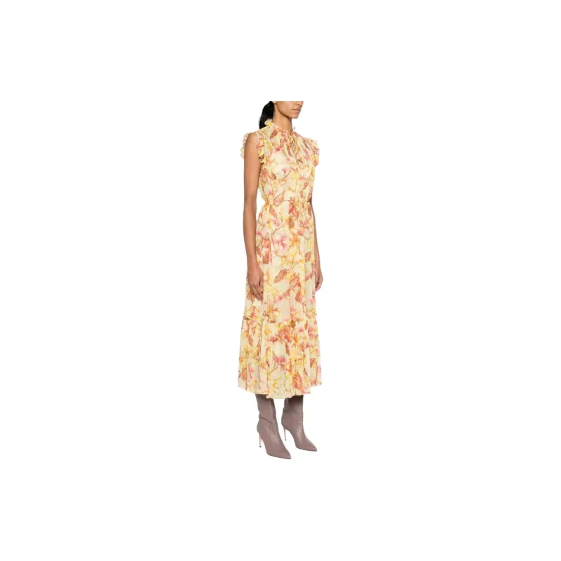 Zimmermann Crinkled Finish Floral Print Midi Dress-3