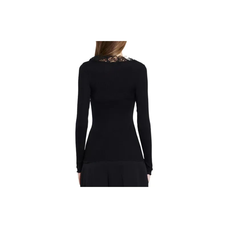 SAINT LAURENT Laced Buttoned Cardigan-3