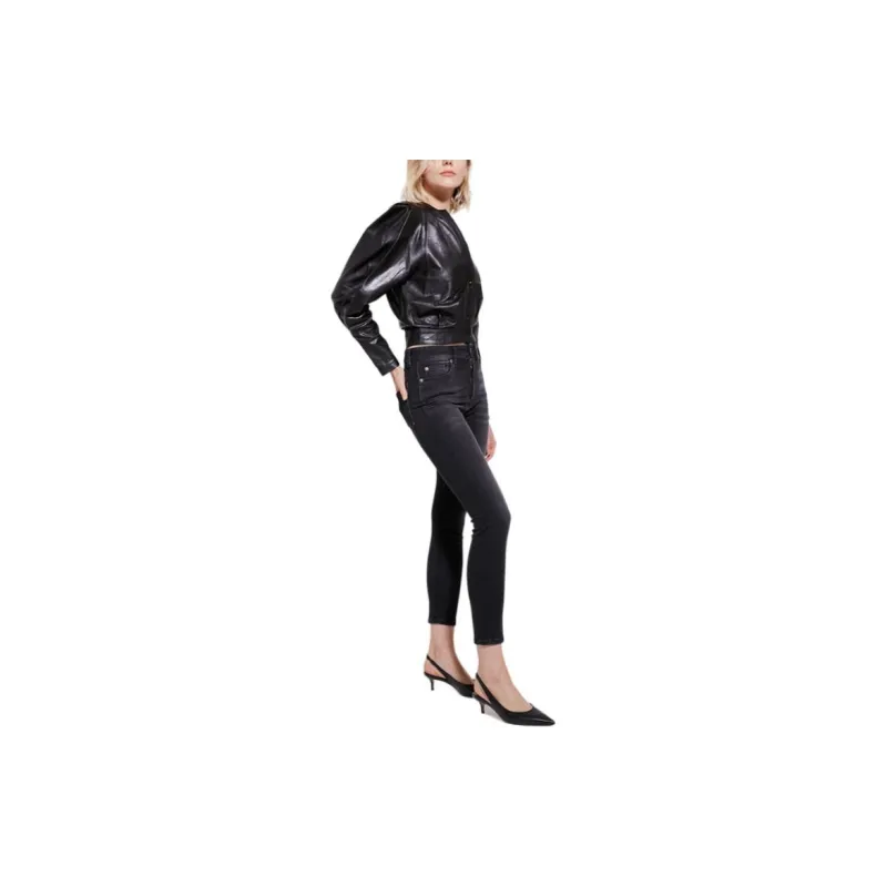 IRO NIGHT Leather Jacket Women's Black-2