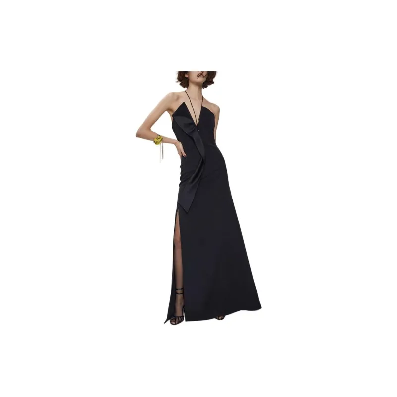 Genny V neck Sleeveless Long Dress-1