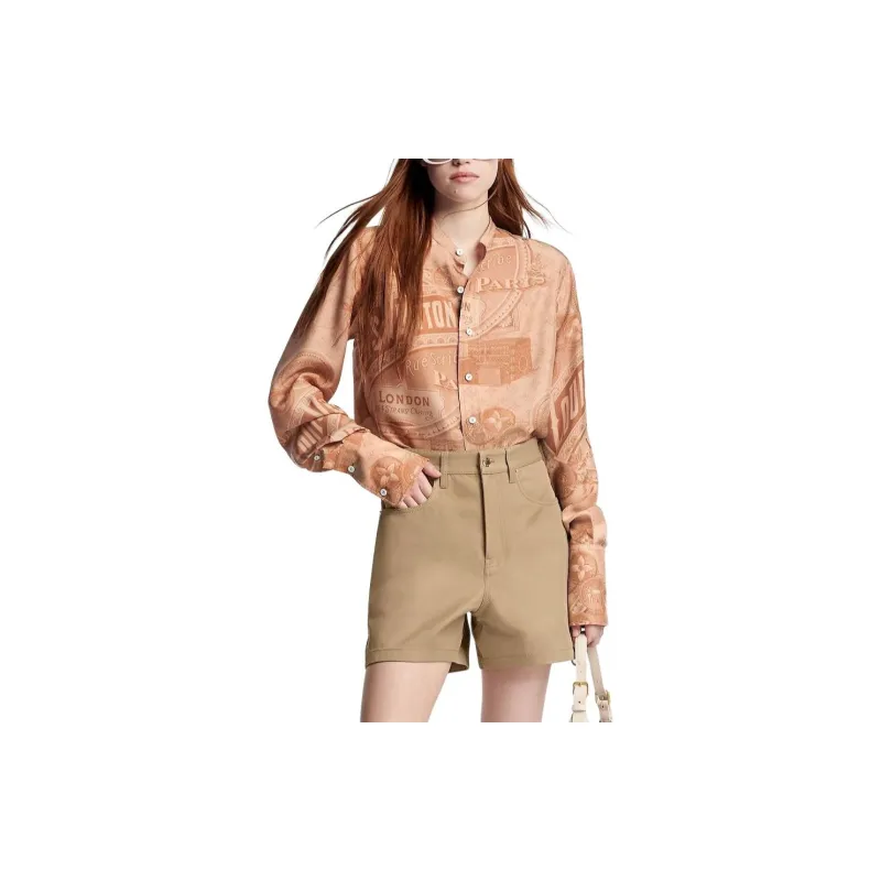LOUIS VUITTON Straight Cut Gabardine Shorts-2