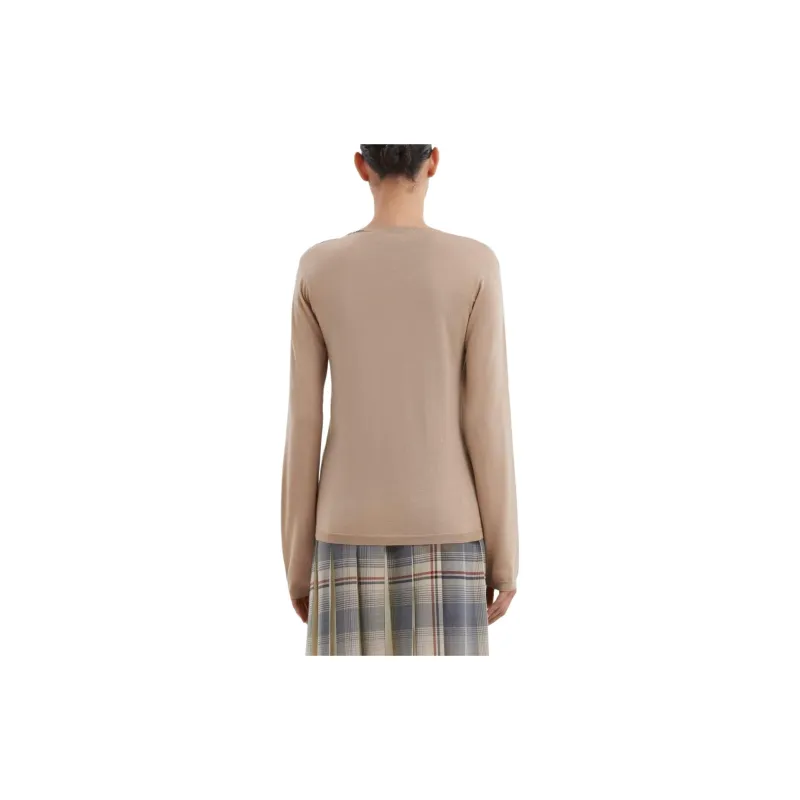 MARNI Decorative stitching Knitted Top-3