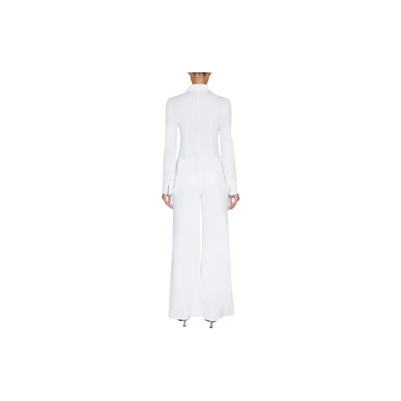 Khy SS24 DROP 007 Poplin Low Rise Trouser Casual Pants Women's White/White-3