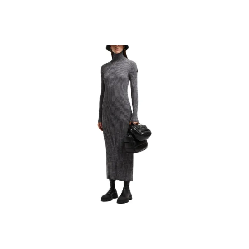 Moncler Polo Neck Midi Dress-2