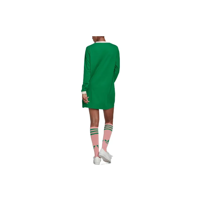 Adidas Originals Long Sleeved Dresses Women's Green-2