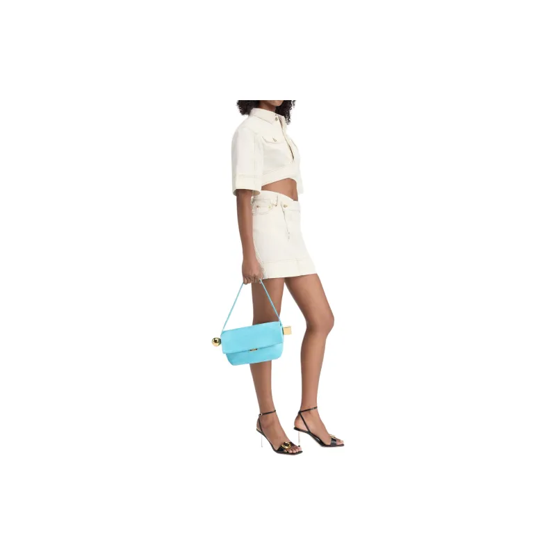 Jacquemus De Nimes Denim Top 'Off White/Tabac'-2
