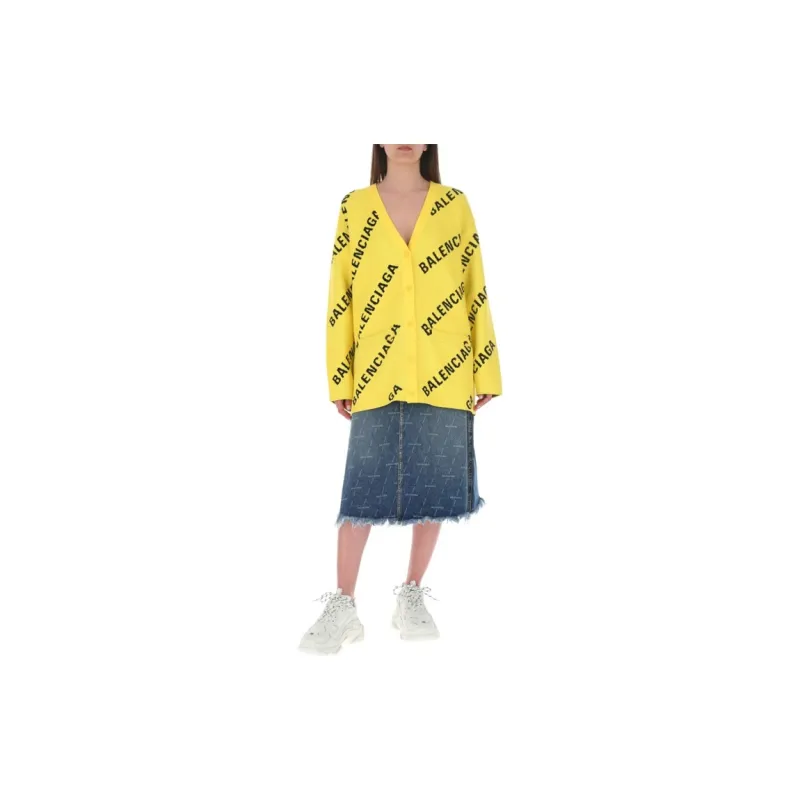 Balenciaga FW21 Sweater Women's Yellow-1