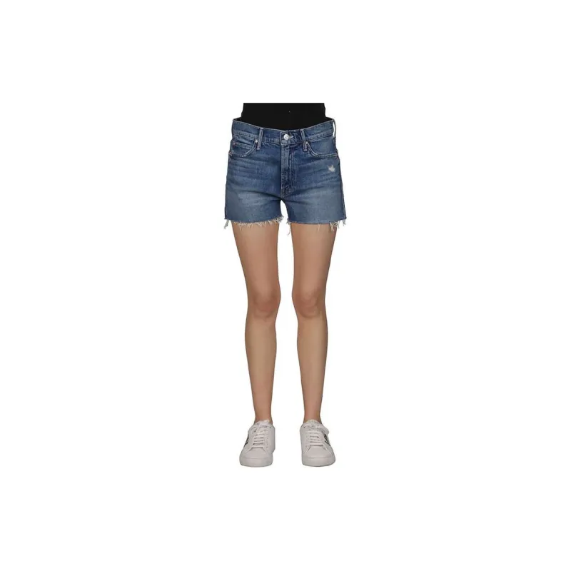 MOTHER Denim Shorts Women's Blue-3