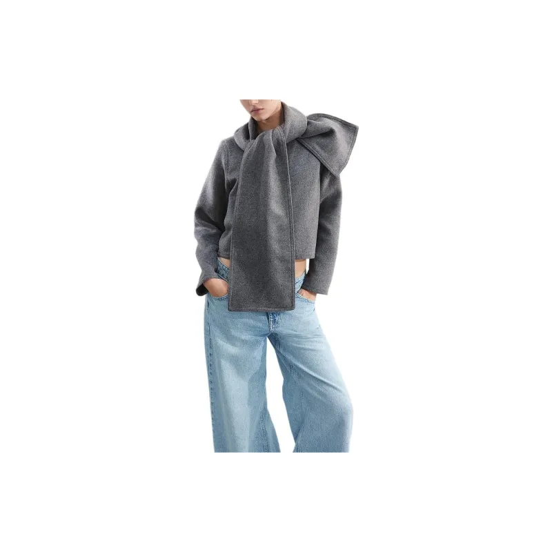 H&M Jackets & Coats Women's Mixed Gray-1