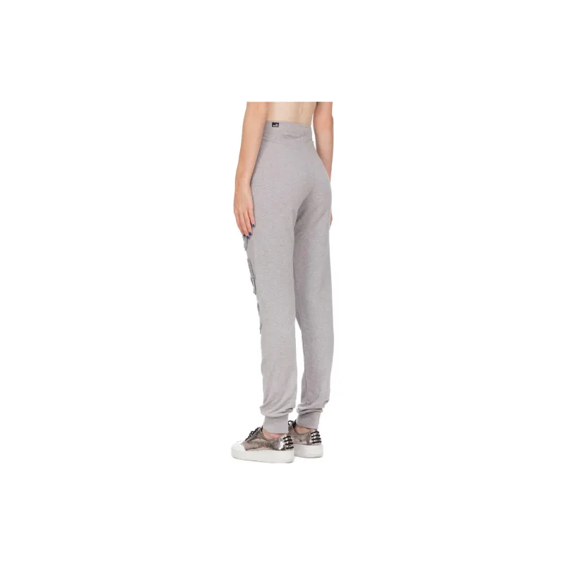 LOVE MOSCHINO Knitted Sweatpants Women's Gray-1