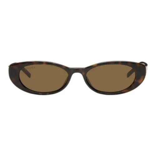 GUCCI G String Oval Frame Sunglasses