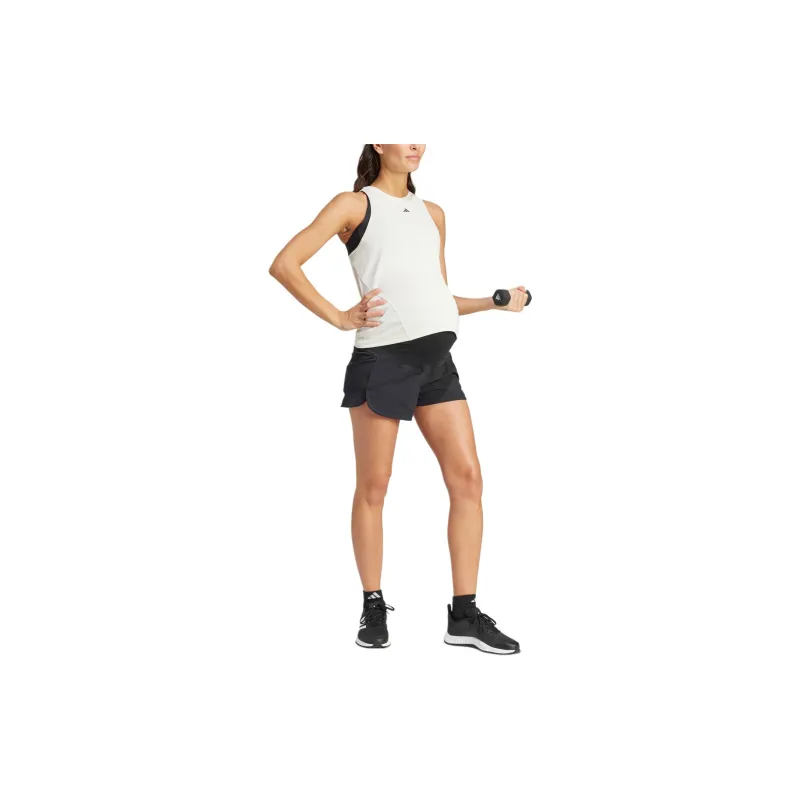 Adidas Free Shipping With AdiClub Pacer Woven Stretch Training Maternity Shorts-2
