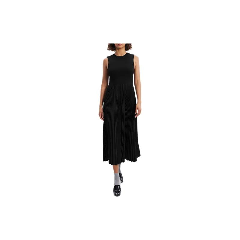 THEORY Pleat Detailed Sleeveless Dress-2
