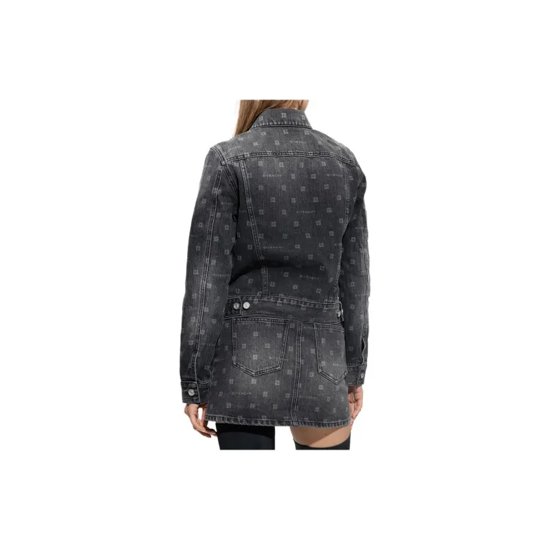 Givenchy Monogram-pattern Denim Jacket-7