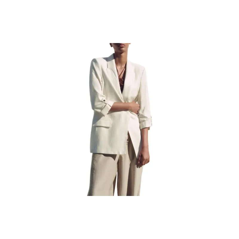 ZARA Business Suit Women's Raw White-1