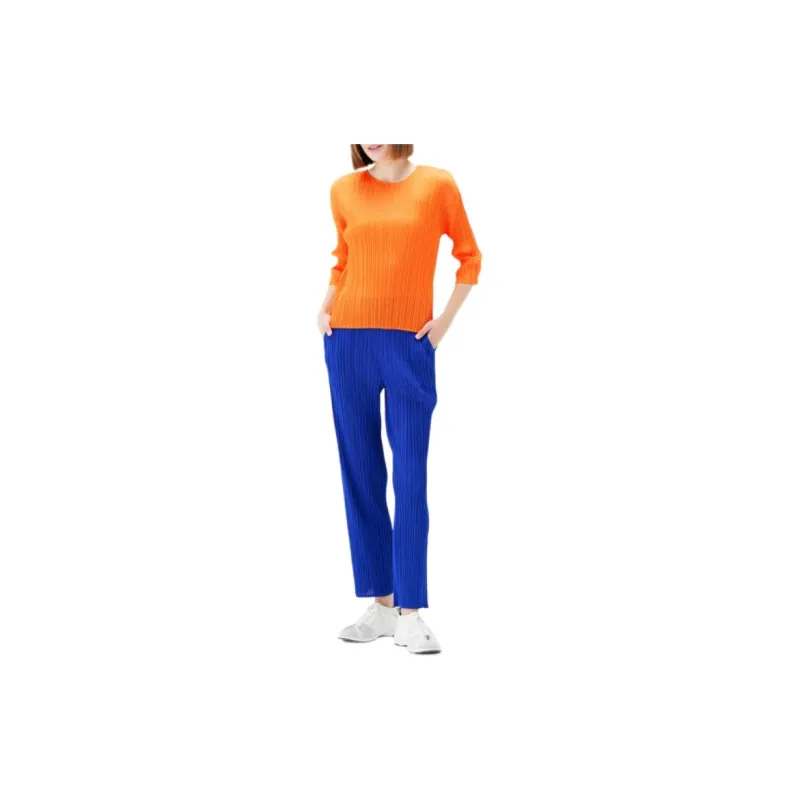 PLEATS PLEASE ISSEY MIYAKE Fully pleated Flared Trousers-2