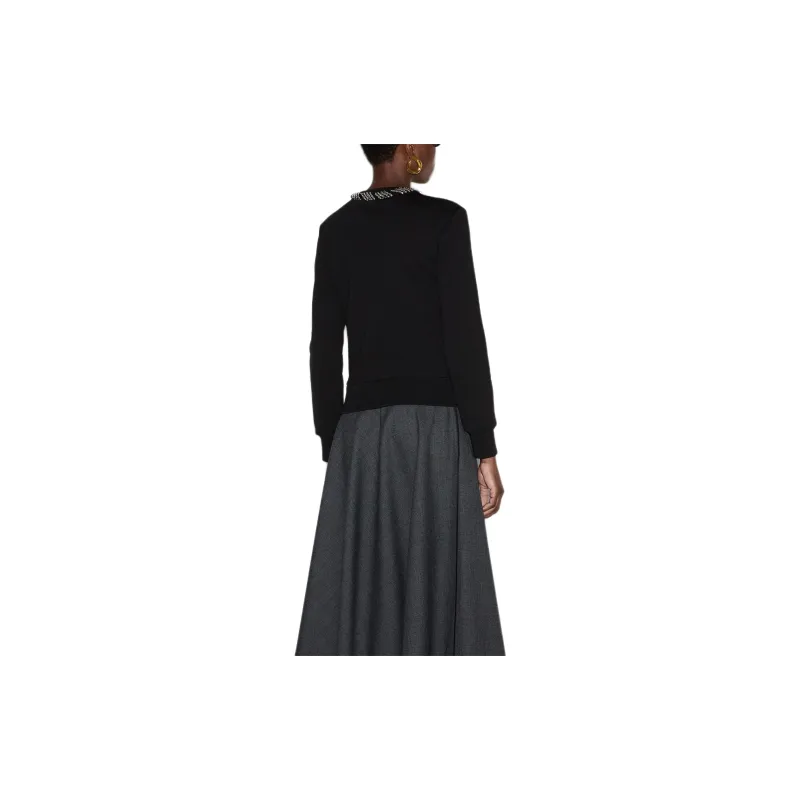 GUCCI Embellished Neck Knitted Jumper-1