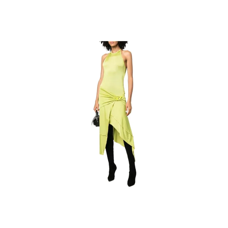 DIESEL Sleeveless Dresses Women's Yellow Green-3