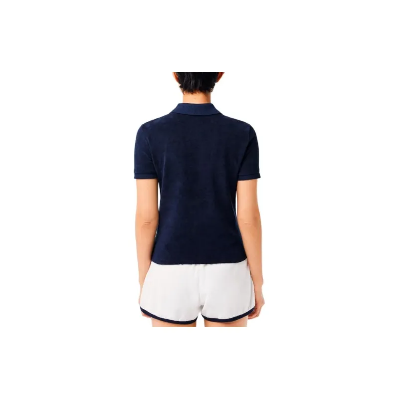 LACOSTE Polo Shirt Women's Marine Blue-3