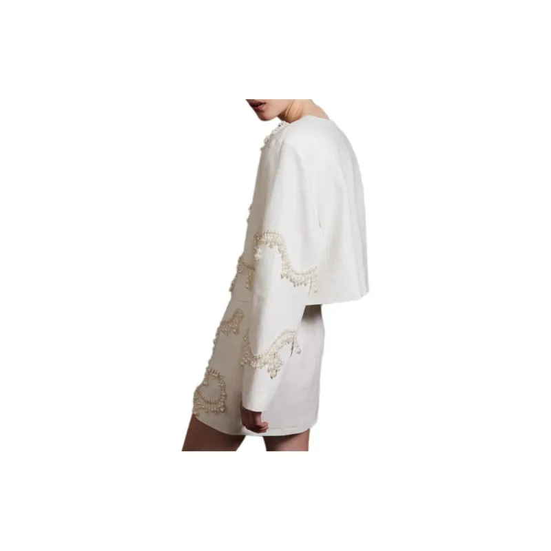 H&M Casual Short Skirts Women's White-1