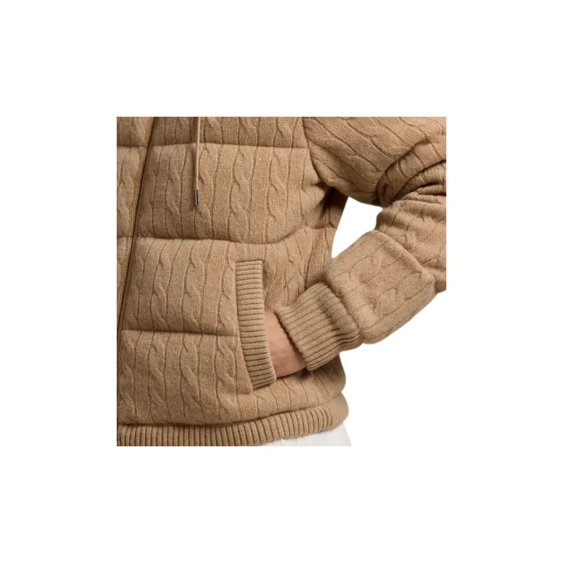 Polo Ralph Lauren Knitted Hooded Down Coat-4
