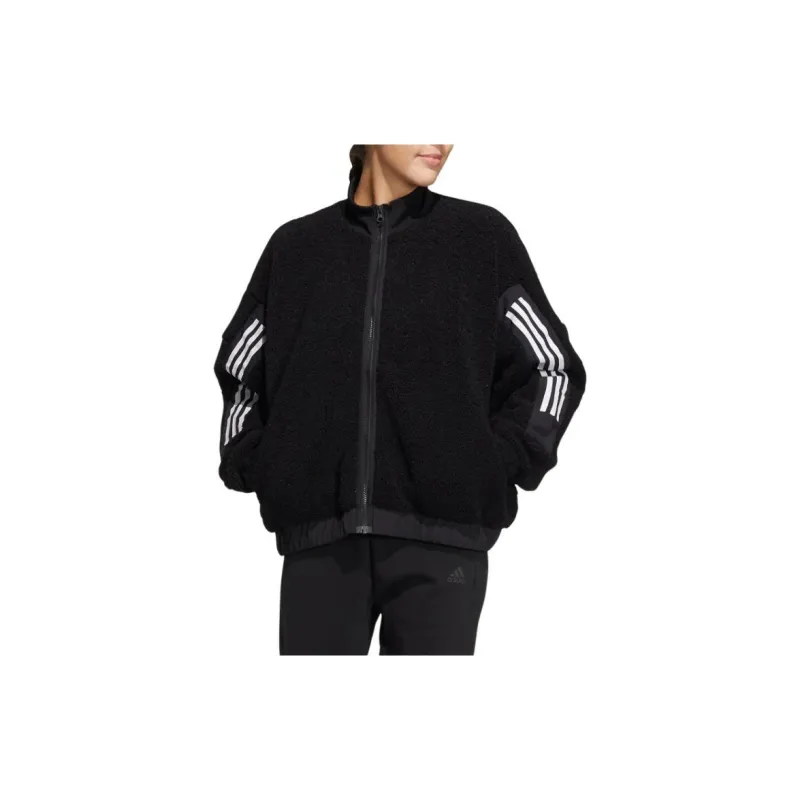 Adidas 3 Stripes Jacket Women's Black-2