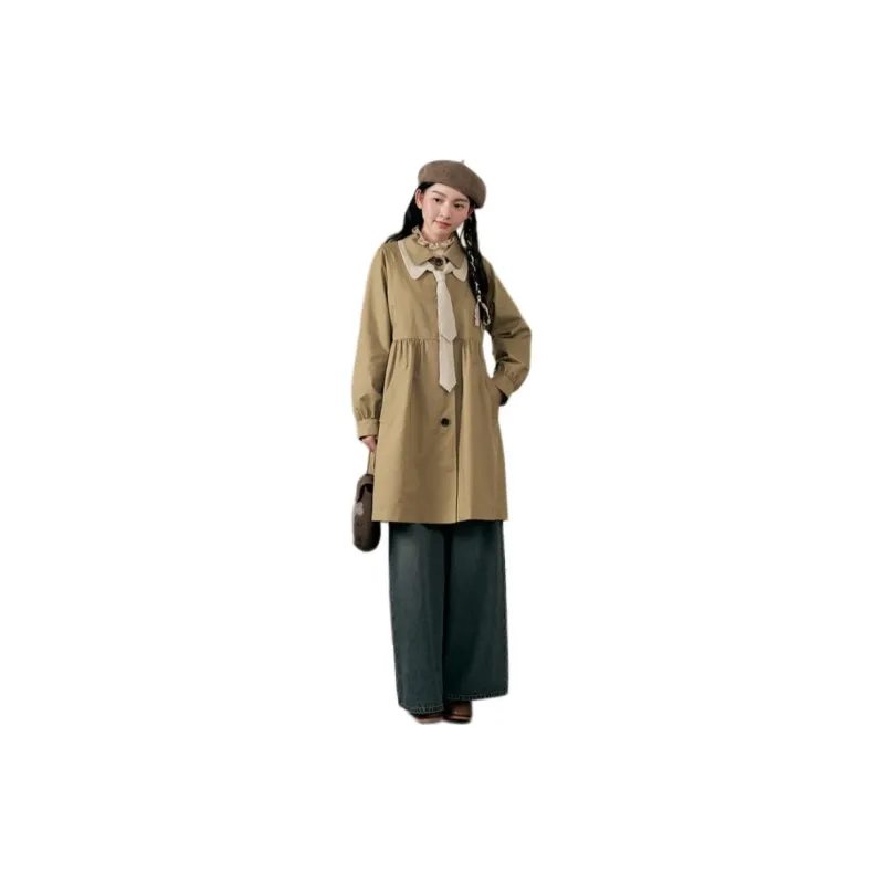 ZIHAN Trench Coat Women's Khaki-2