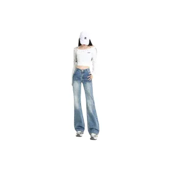YINLEI Jeans Women's Vintage Blue